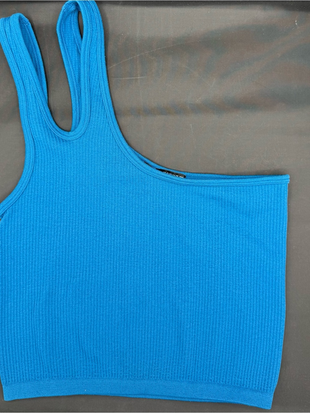 Zara Teal Ribbed Tank Top